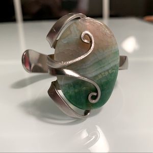 NWOT Fork and stone bracelet